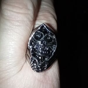 New Grim Reaper Skull Ring